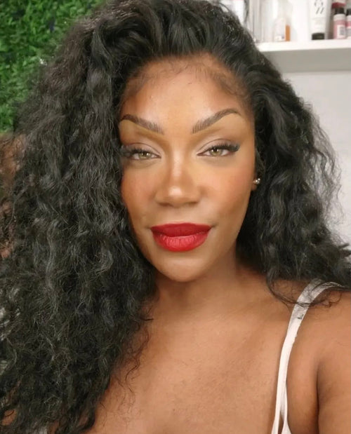 Glueless Closure Wig Deep Curl