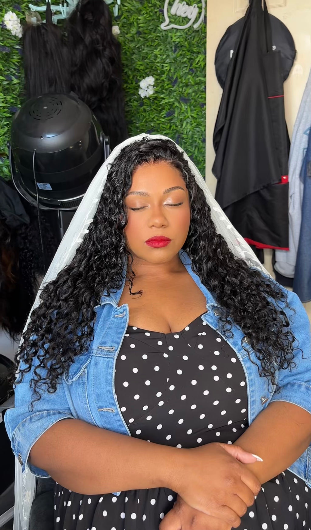 Glueless Closure Wig Deep Curl