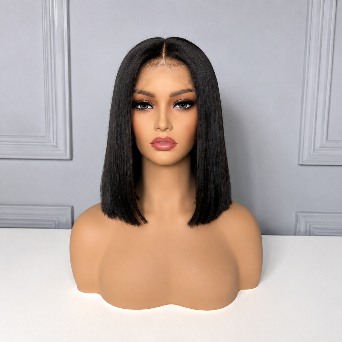Glueless 5x5 Closure Sleek Bob